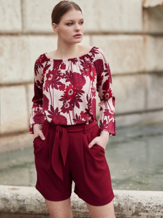 Шорты Tova бордо